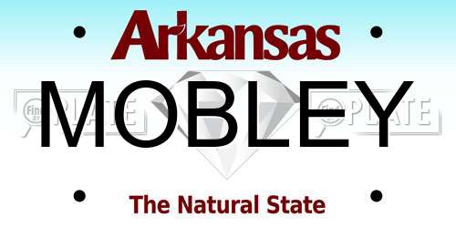 MOBLEY Arkansas License Plate