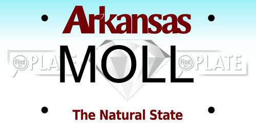 MOLL Arkansas License Plate