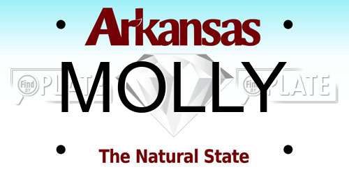 MOLLY Arkansas License Plate