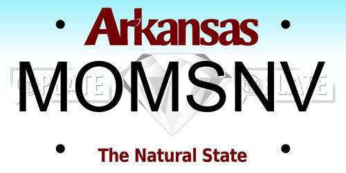 MOMSNV Arkansas License Plate