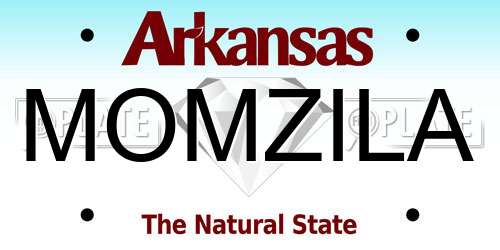 MOMZILA Arkansas License Plate
