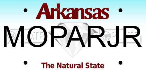 MOPARJR Arkansas License Plate