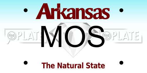 MOS Arkansas License Plate