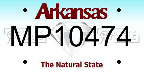 MP10474 Arkansas License Plate