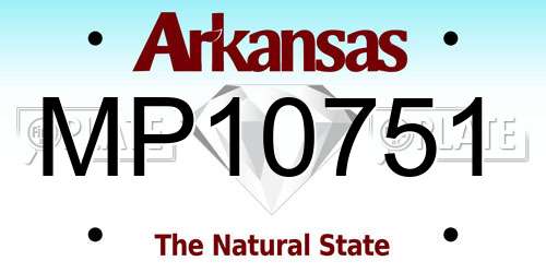 MP10751 Arkansas License Plate