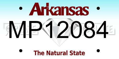 MP12084 Arkansas License Plate