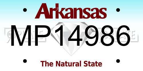 MP14986 Arkansas License Plate