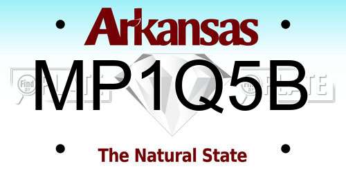 MP1Q5B Arkansas License Plate