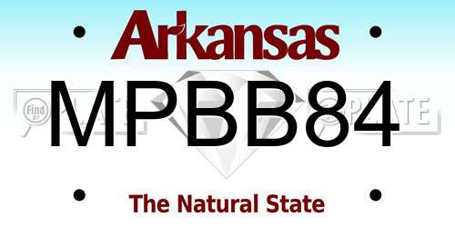 MPBB84 Arkansas License Plate