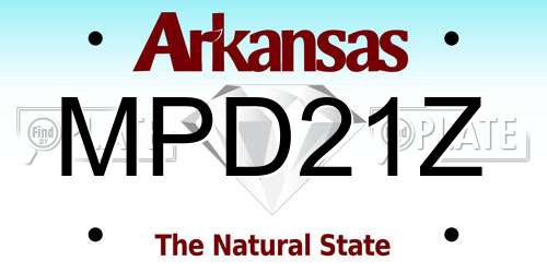 MPD21Z Arkansas License Plate