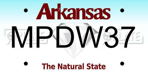 MPDW37 Arkansas License Plate