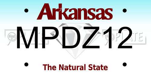 MPDZ12 Arkansas License Plate