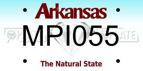 MPI055 Arkansas License Plate