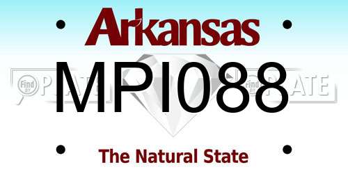 MPI088 Arkansas License Plate
