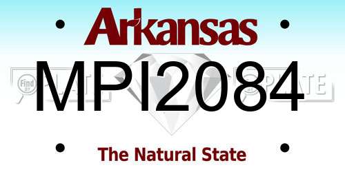 MPI2084 Arkansas License Plate