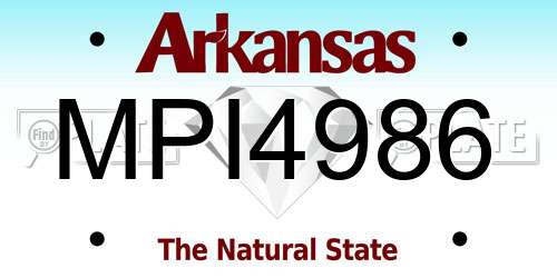 MPI4986 Arkansas License Plate