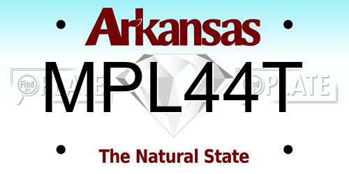 MPL44T Arkansas License Plate
