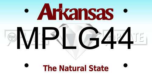 MPLG44 Arkansas License Plate