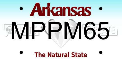 MPPM65 Arkansas License Plate