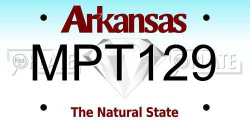 MPT129 Arkansas License Plate