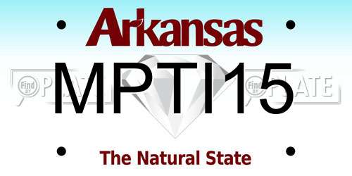 MPTI15 Arkansas License Plate