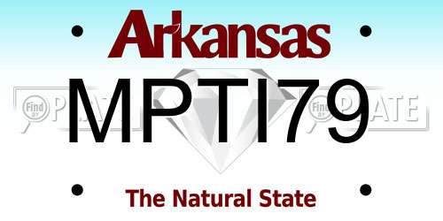 MPTI79 Arkansas License Plate