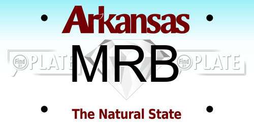 MRB Arkansas License Plate