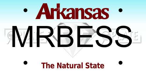MRBESS Arkansas License Plate