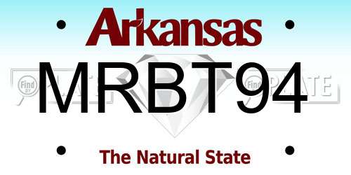 MRBT94 Arkansas License Plate