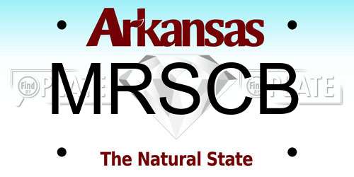 MRSCB Arkansas License Plate