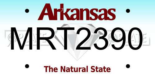 MRT2390 Arkansas License Plate