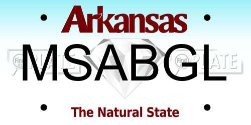 MSABGL Arkansas License Plate