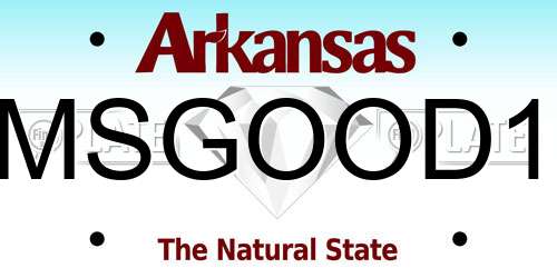 MSGOOD1 Arkansas License Plate