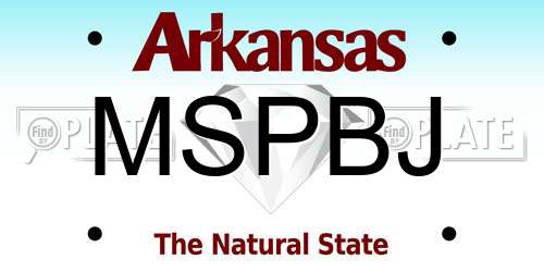 MSPBJ Arkansas License Plate