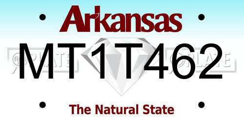 MT1T462 Arkansas License Plate