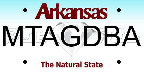 MTAGDBA Arkansas License Plate