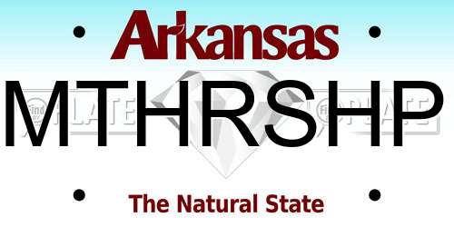 MTHRSHP Arkansas License Plate
