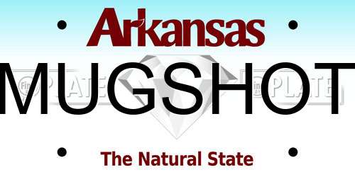 MUGSHOT Arkansas License Plate