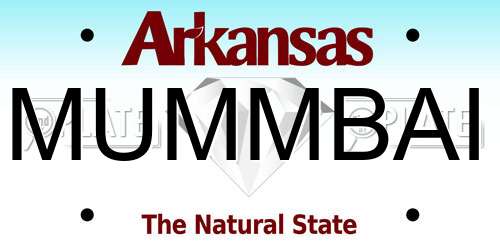MUMMBAI Arkansas License Plate