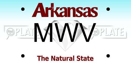 MWV Arkansas License Plate