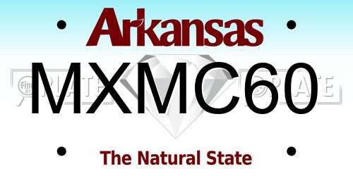 MXMC60 Arkansas License Plate