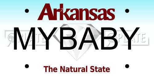 MYBABY Arkansas License Plate
