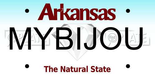 MYBIJOU Arkansas License Plate