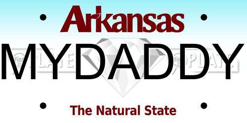 MYDADDY Arkansas License Plate