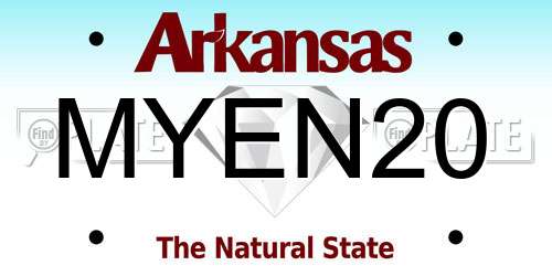 MYEN20 Arkansas License Plate