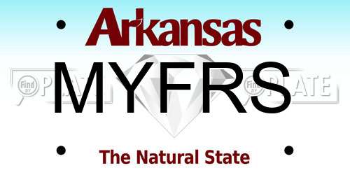 MYFRS Arkansas License Plate