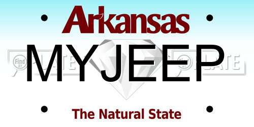 MYJEEP Arkansas License Plate