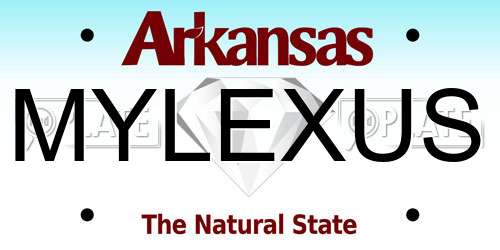 MYLEXUS Arkansas License Plate