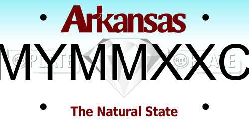 MYMMXXC Arkansas License Plate