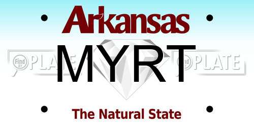 MYRT Arkansas License Plate